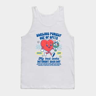 Chronic Illness Spoonie EDS POTS Smiling Purely Out Of Spite Tank Top